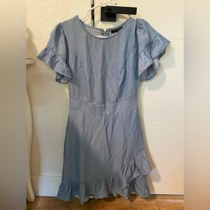City Studio Light Blue Asymmetrical Dress